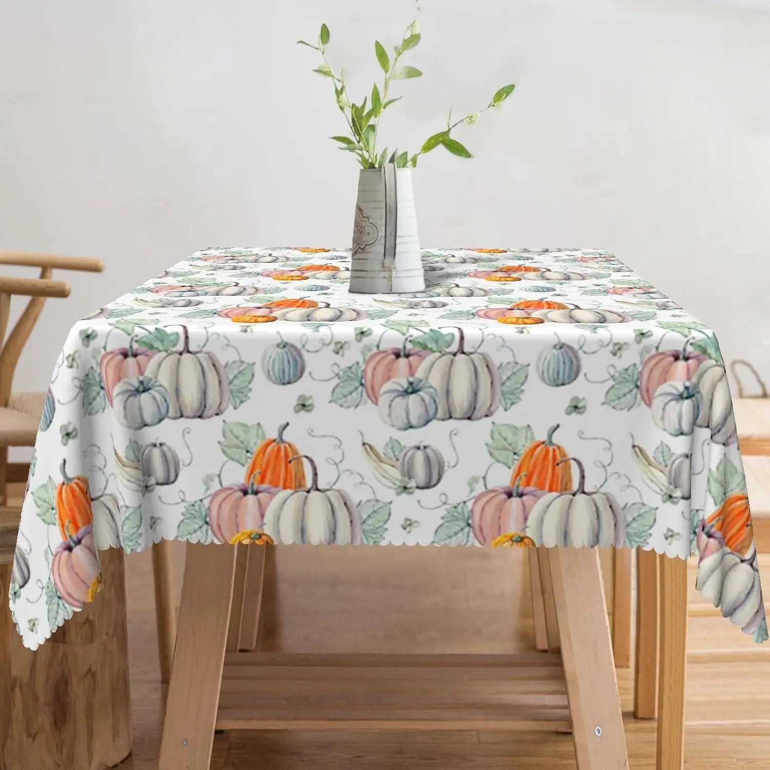 Fall Thanksgiving Pumpkin Rectangle Tablecloth