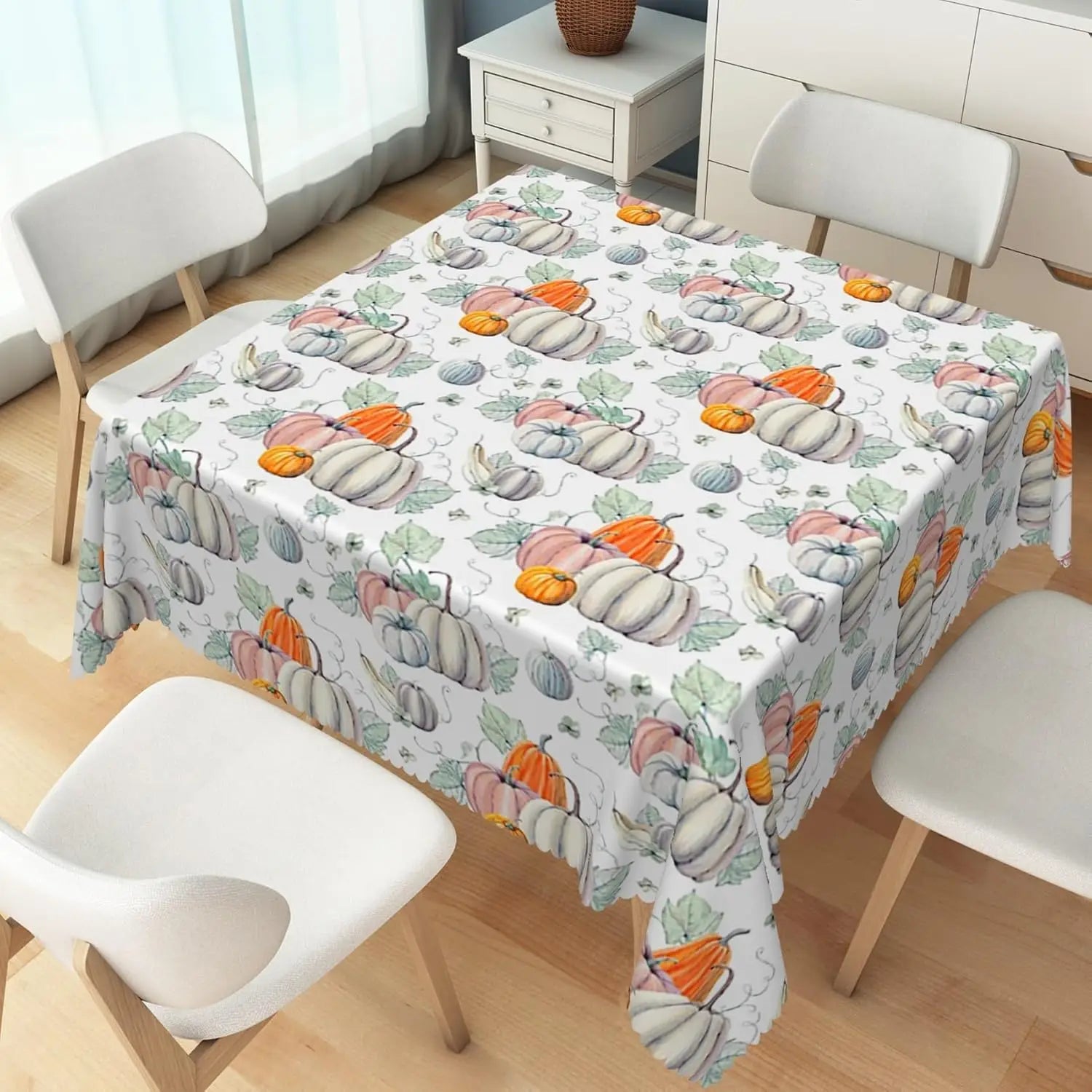 Fall Thanksgiving Pumpkin Rectangle Tablecloth
