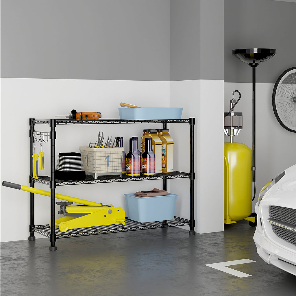 6-Tier Wire Shelving with Wheels