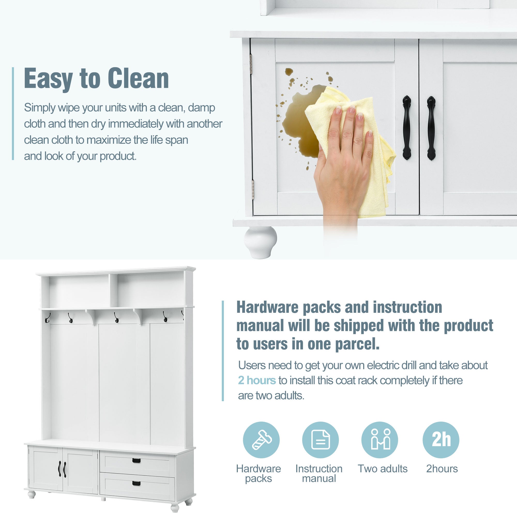 Modern Style Hall Tree