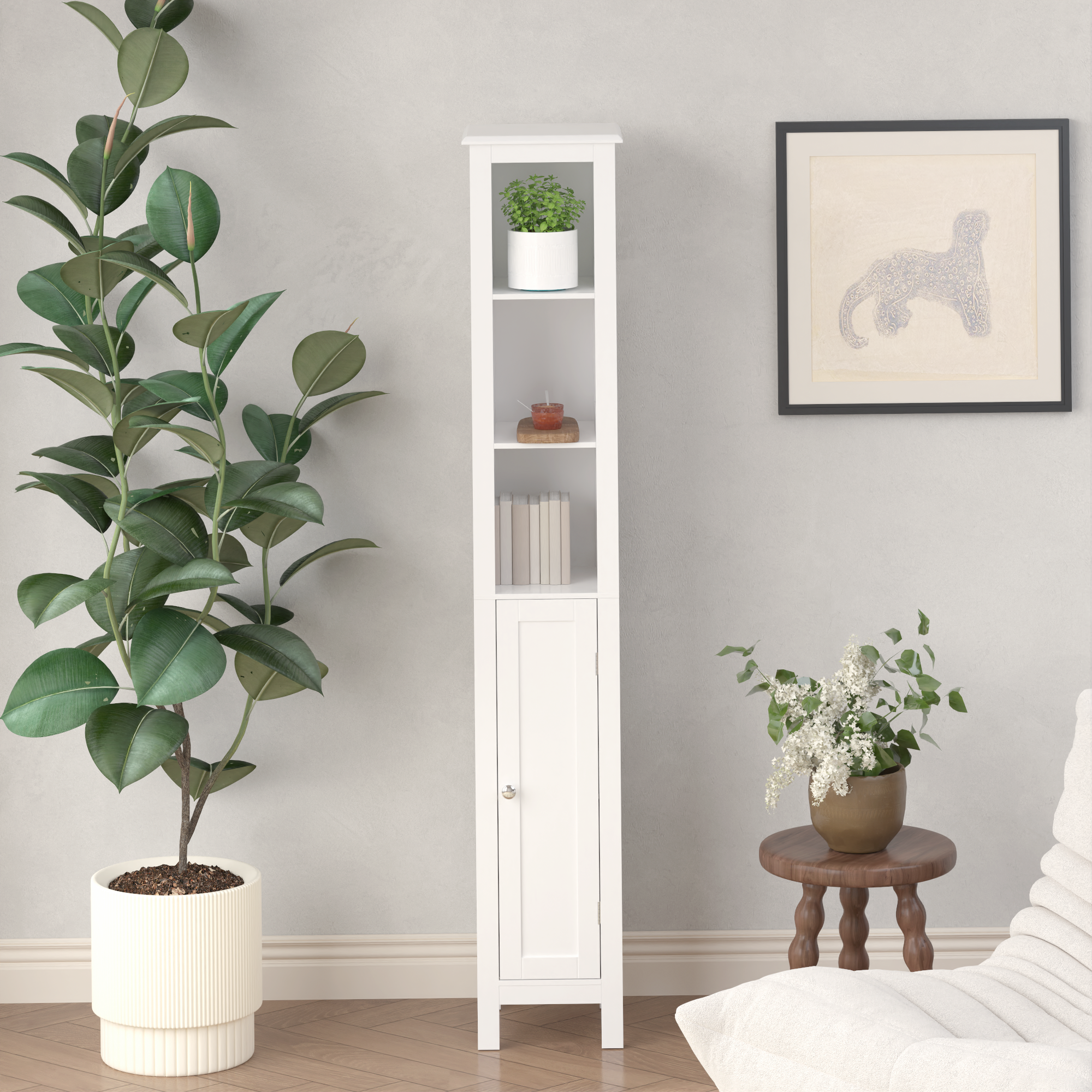 Tall Bathroom Storage Cabinet
