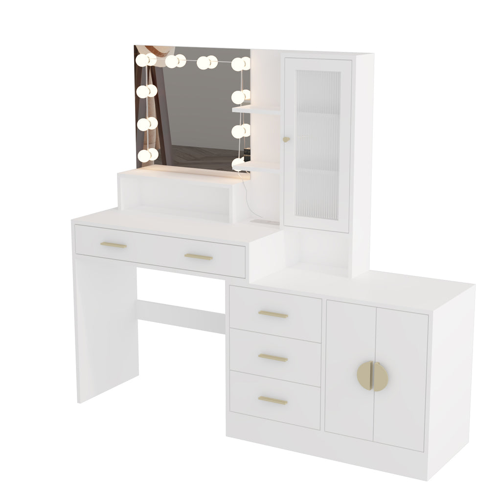 Large Makeup Vanity with Lights