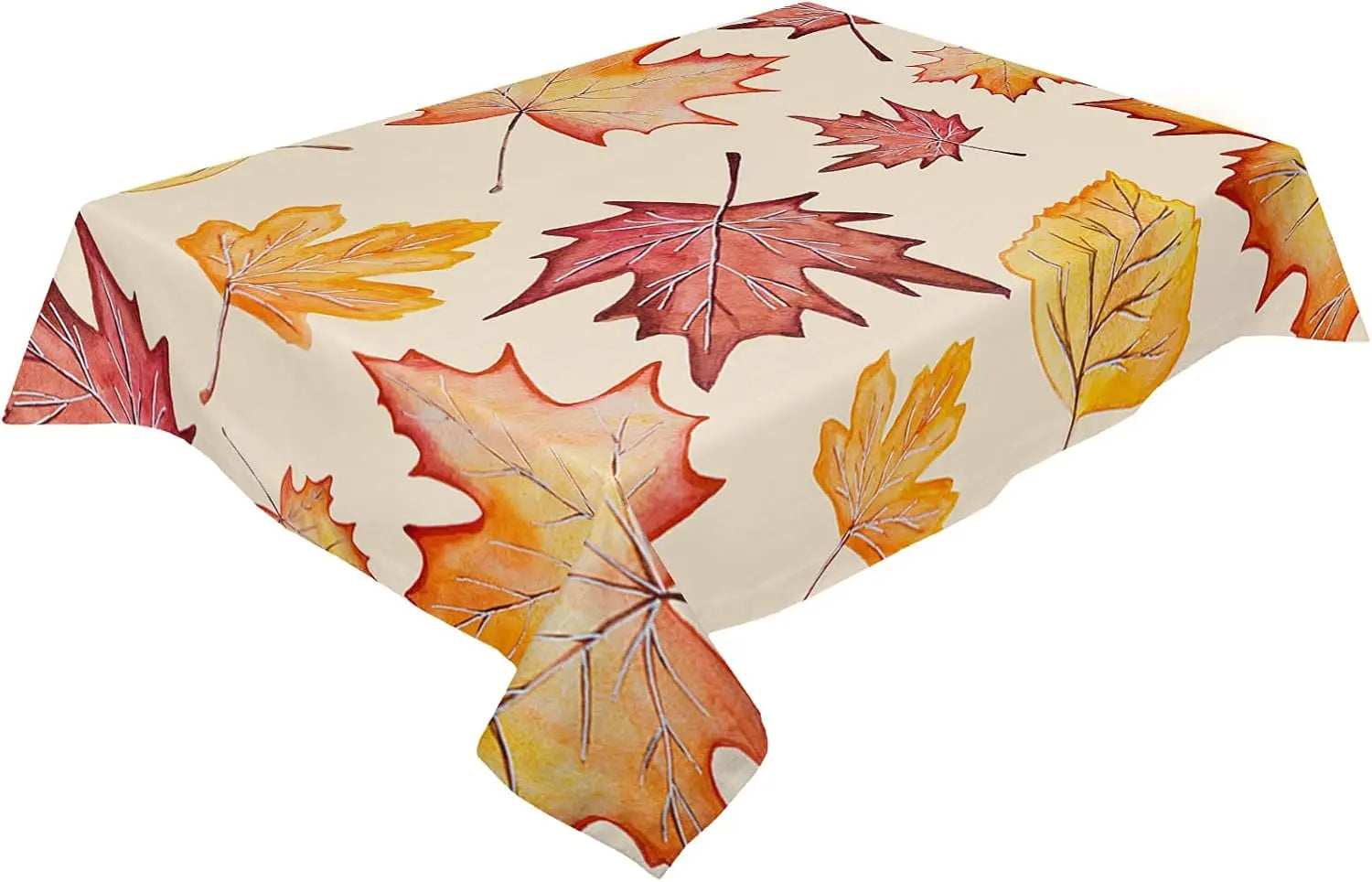 Fall Thanksgiving Maple Leaf Waterproof Tablecloth
