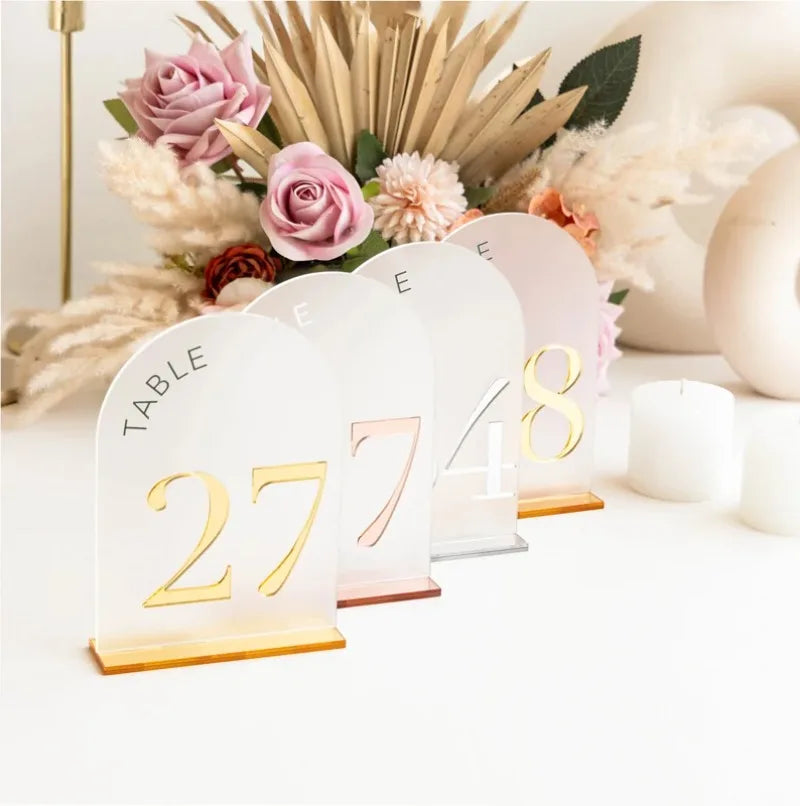 Arched Shape Table Numbers