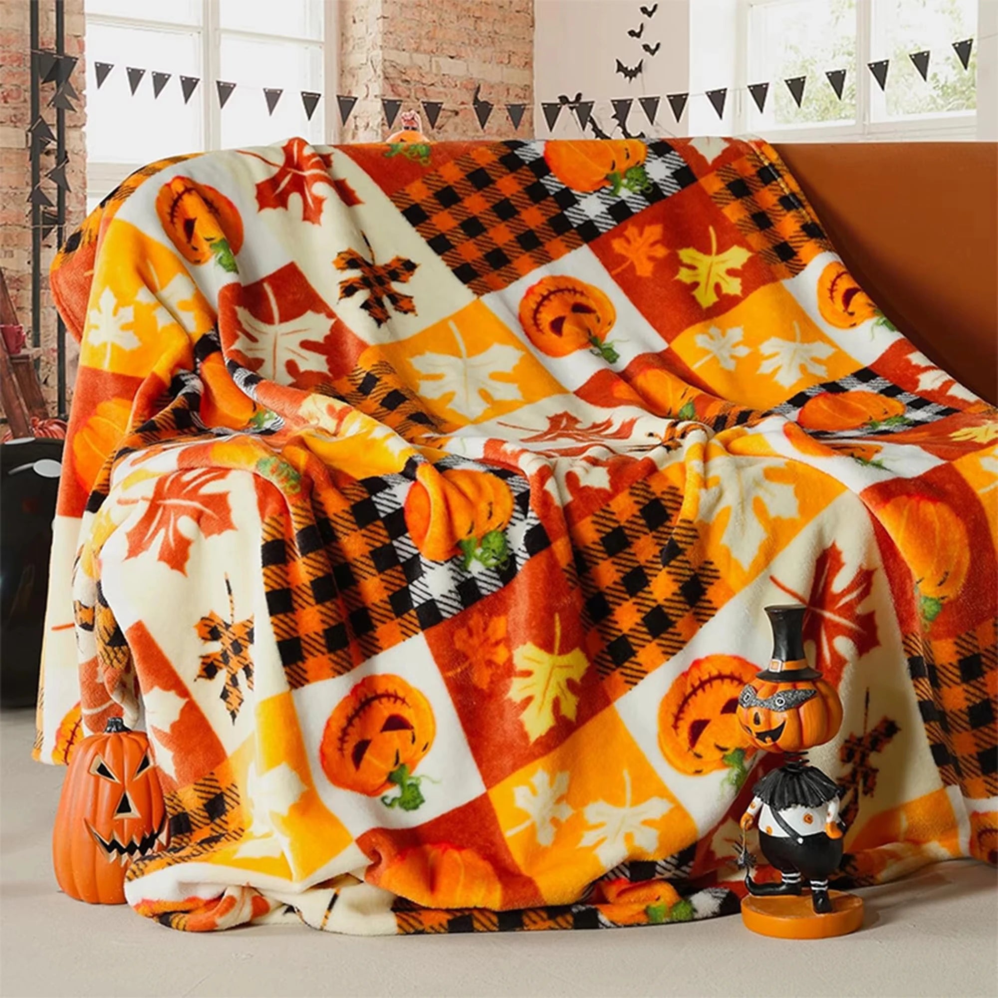 Halloween Thanksgiving Blanket