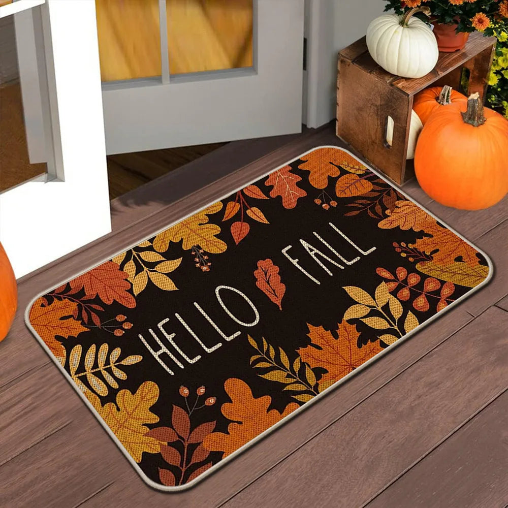 Halloween Autumn Door Mat