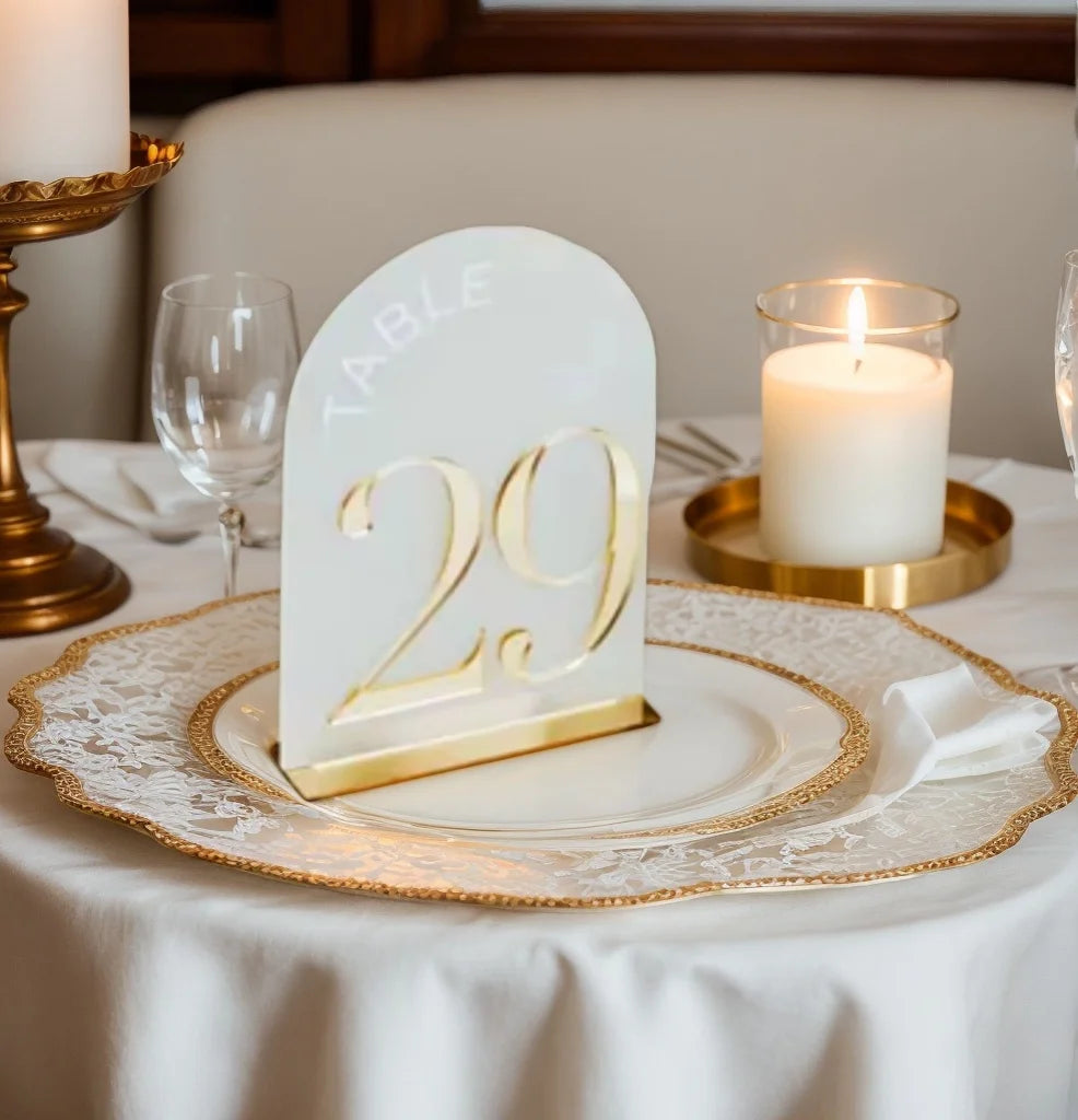 Arched Shape Table Numbers