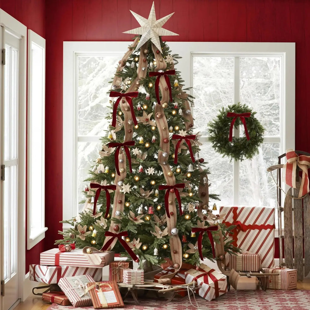 12 Piece Christmas Velvet Bows