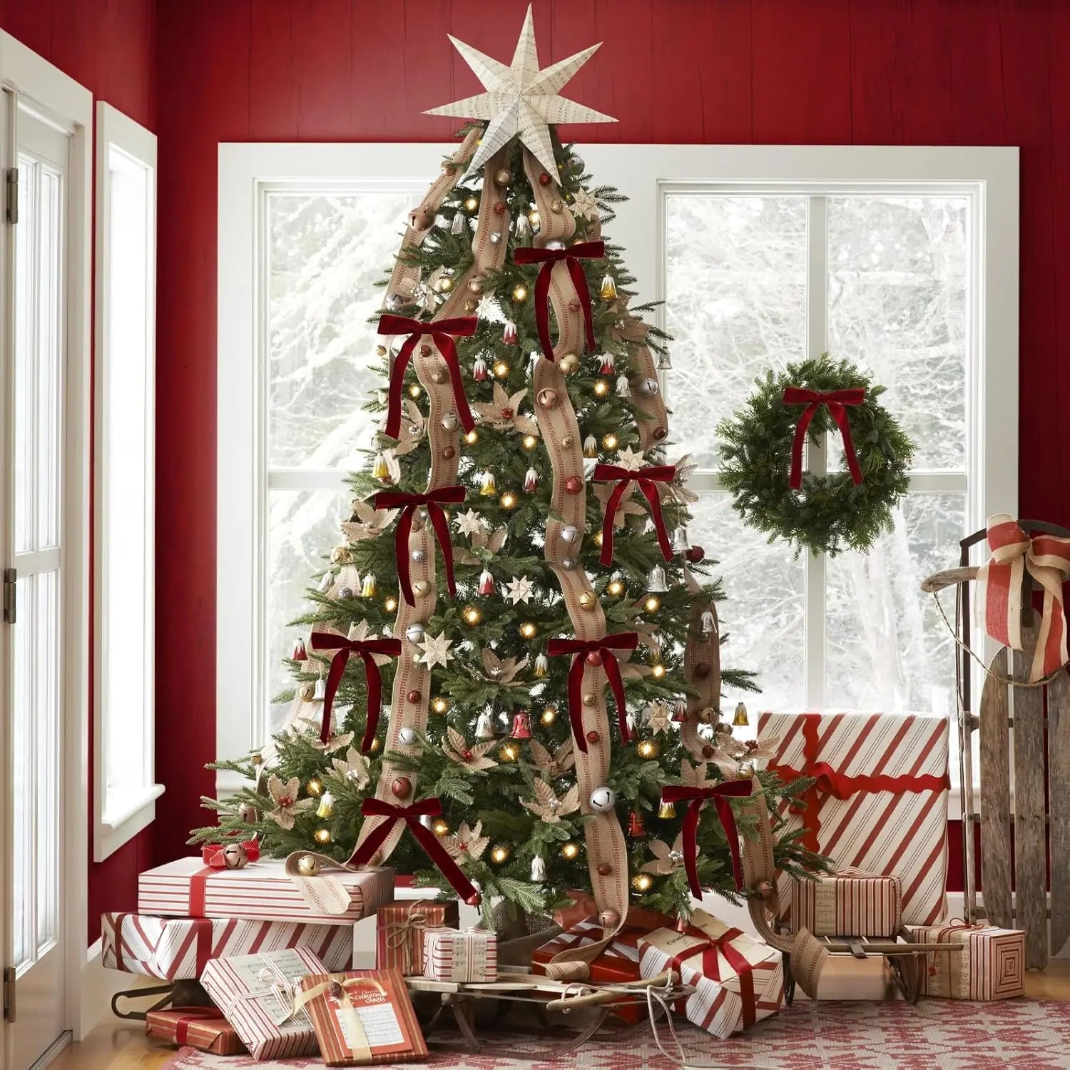 12 Piece Christmas Velvet Bows