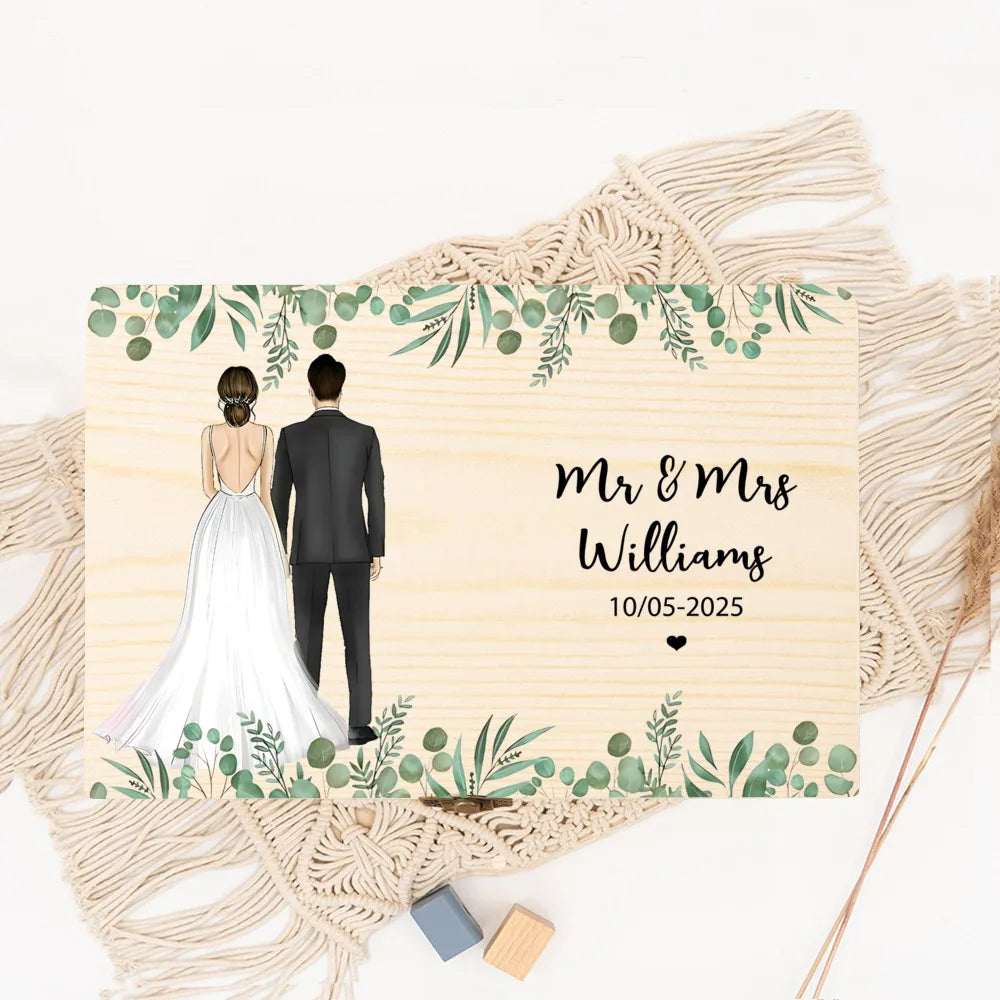 Personalized Wedding Memory Keepsake Box