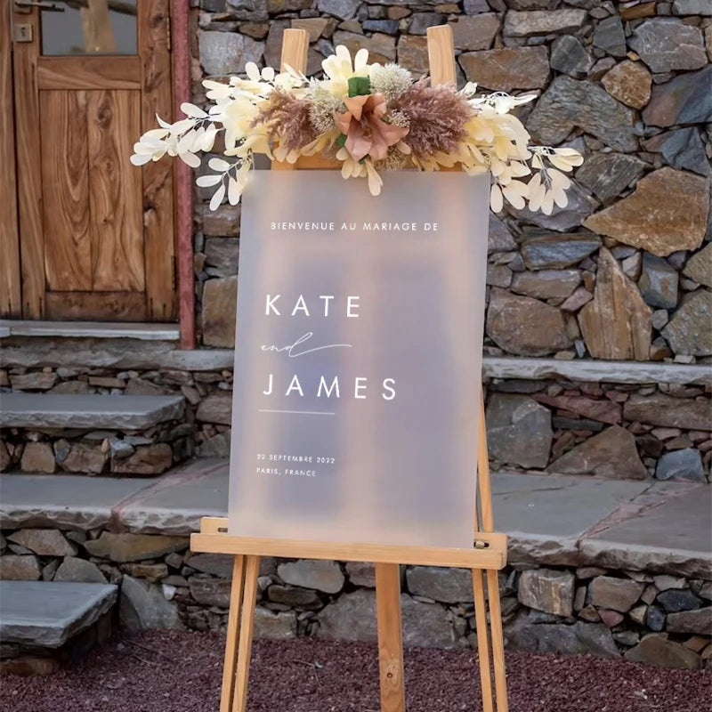 Modern Minimalist Wedding Welcome Sign