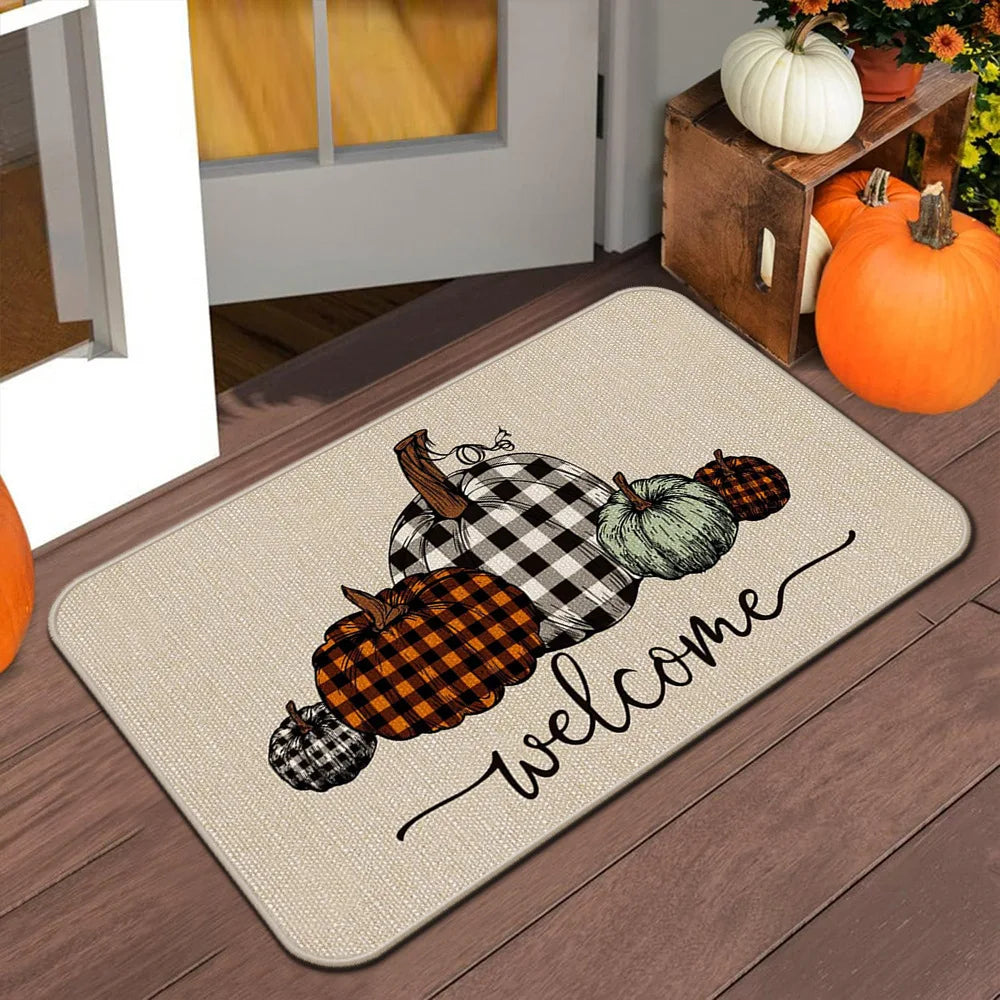 Halloween Autumn Door Mat
