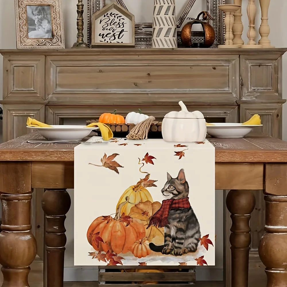 1 pc Thanksgiving Season Tablecloth