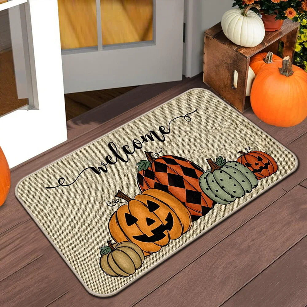 Halloween Autumn Door Mat