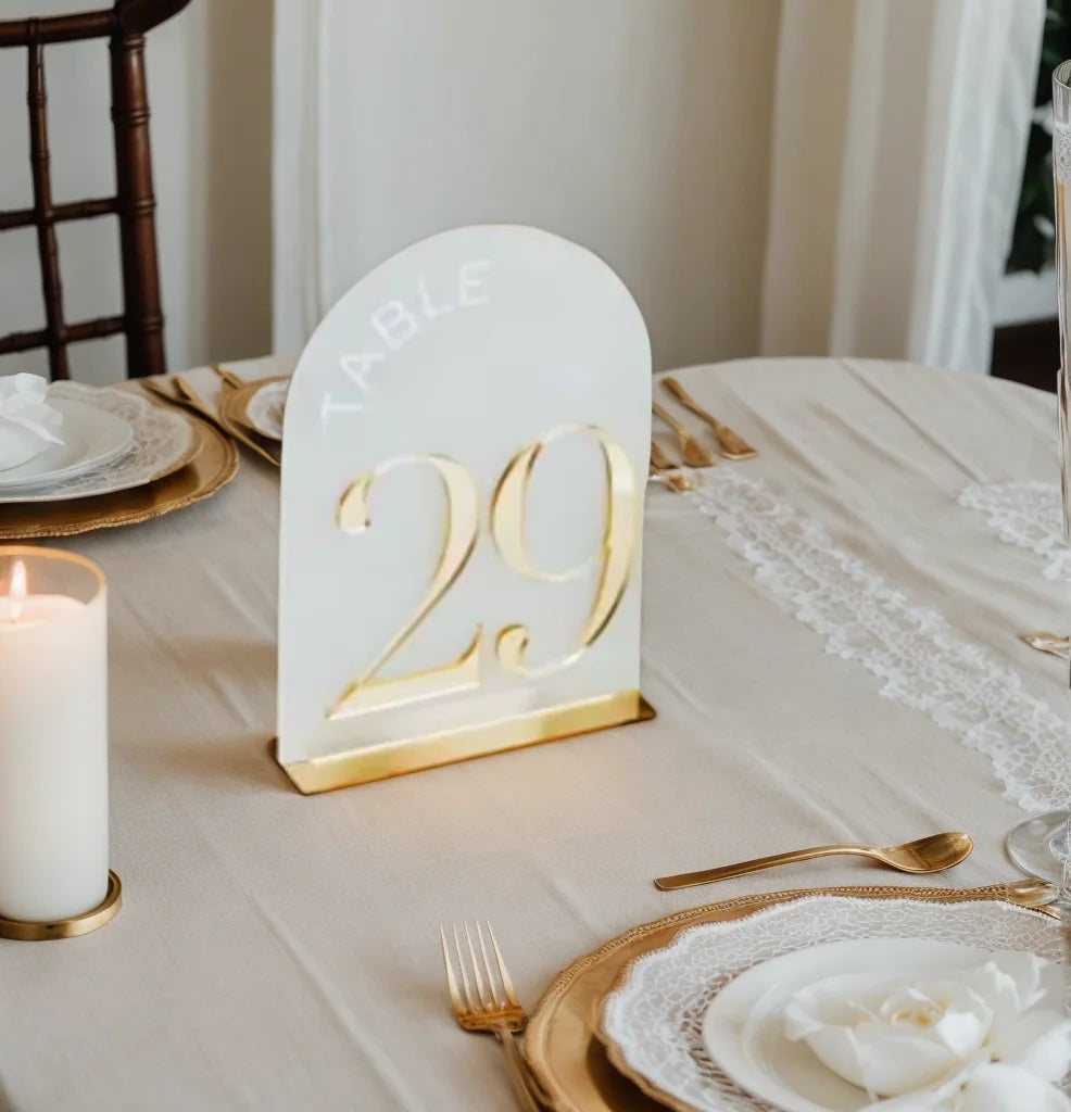 Arched Shape Table Numbers