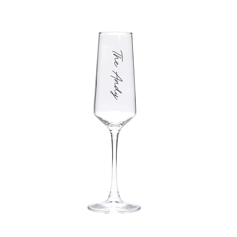 Custom Wedding Champagne Glasses