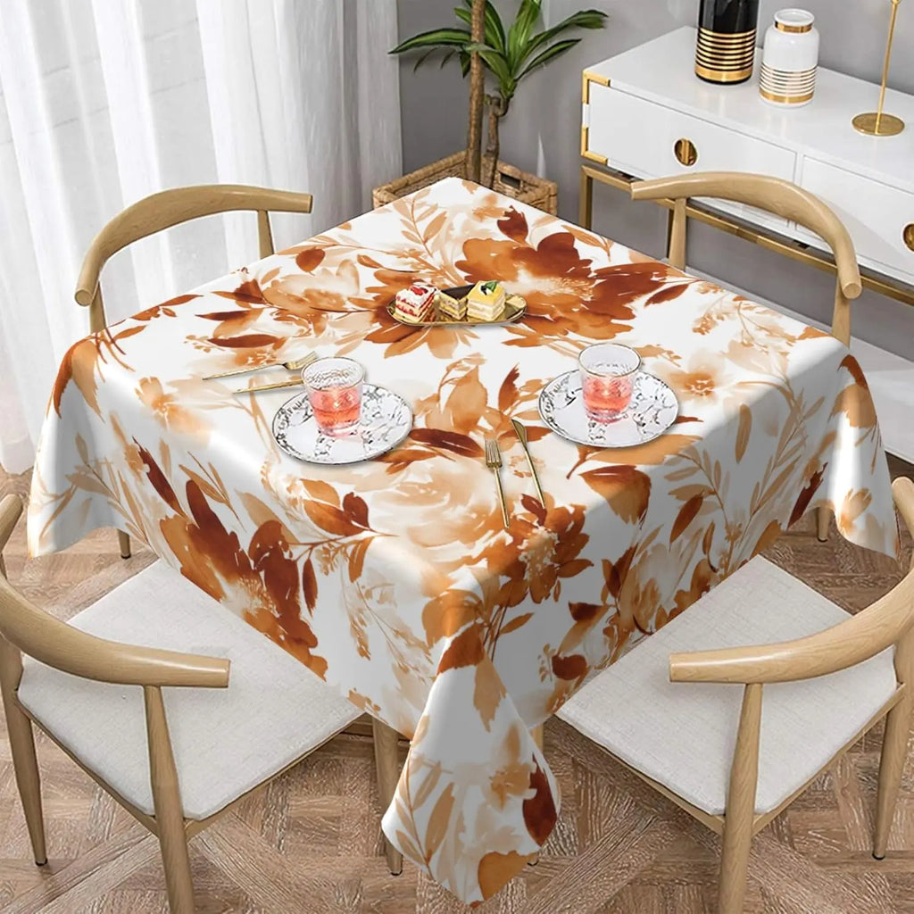 Autumn Pumpkin Waterproof Tablecloth