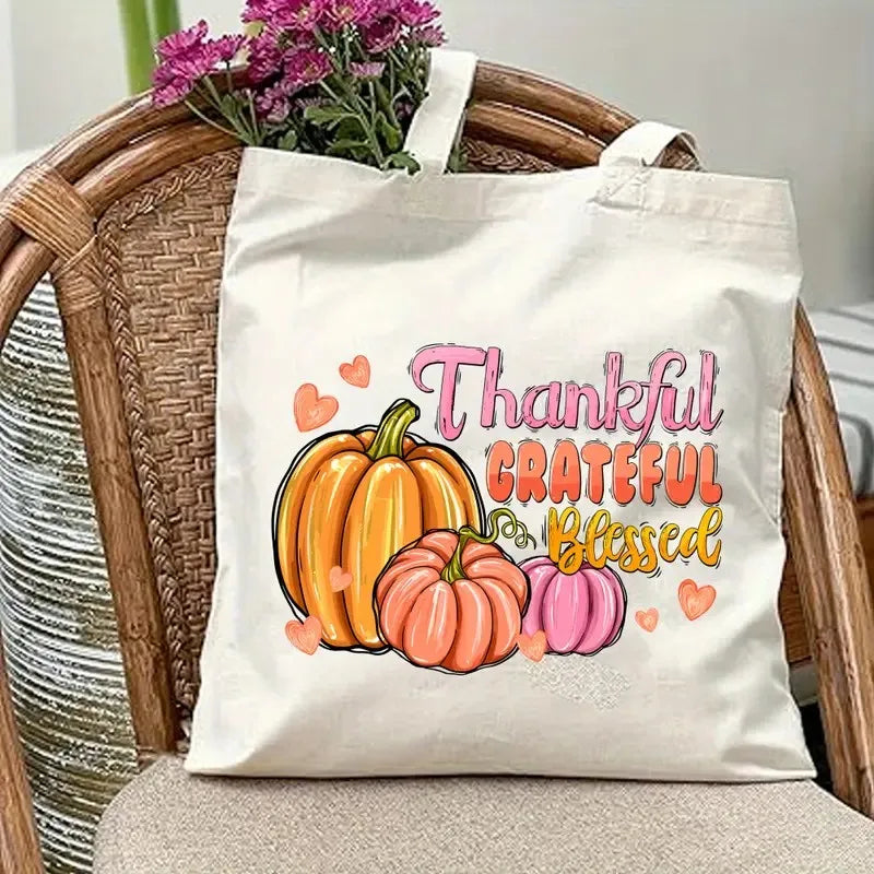 Thanksgiving Canvas Tote Bag