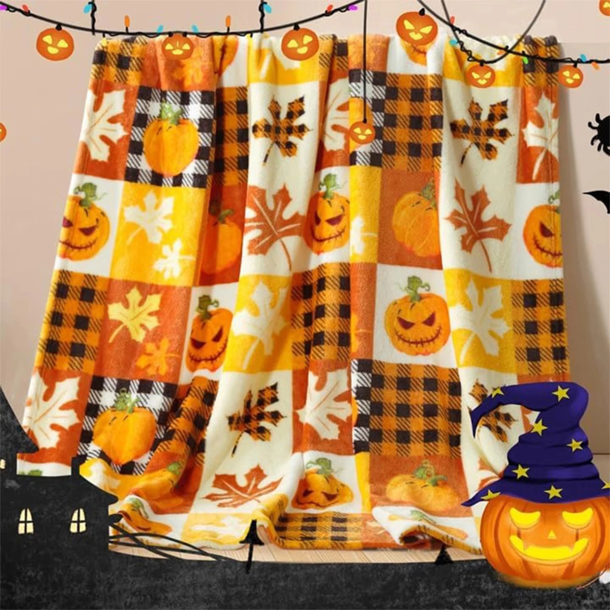 Halloween Thanksgiving Blanket