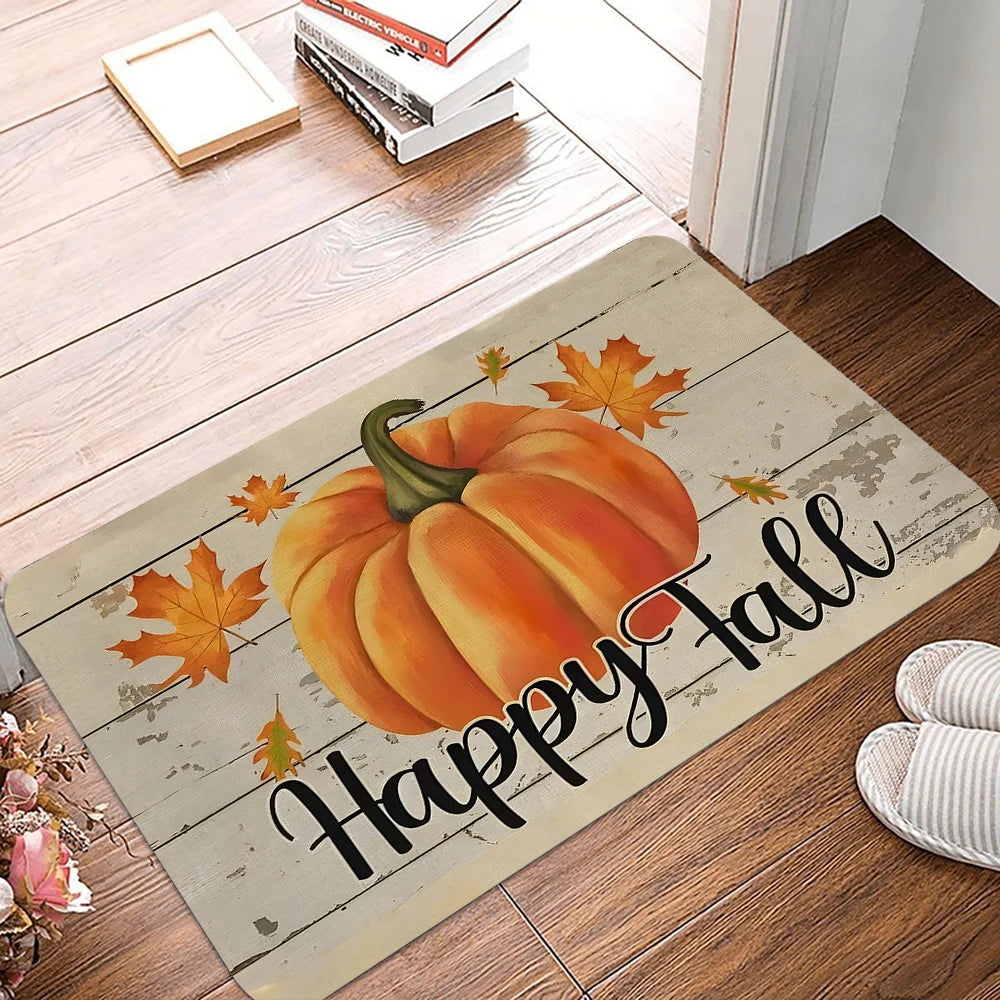 Happy Fall Yall Pumpkin Door Mat