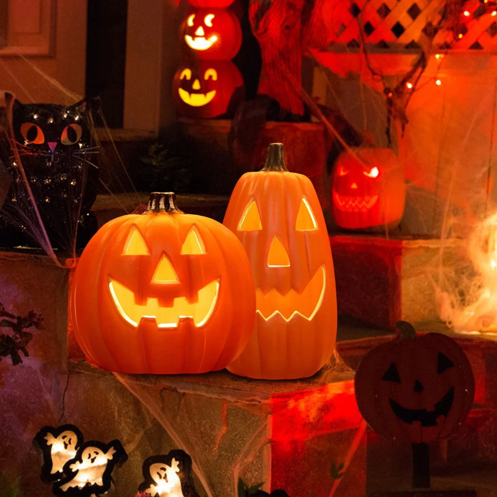 Halloween Pumpkin Lantern Outdoor Decor Light Prop