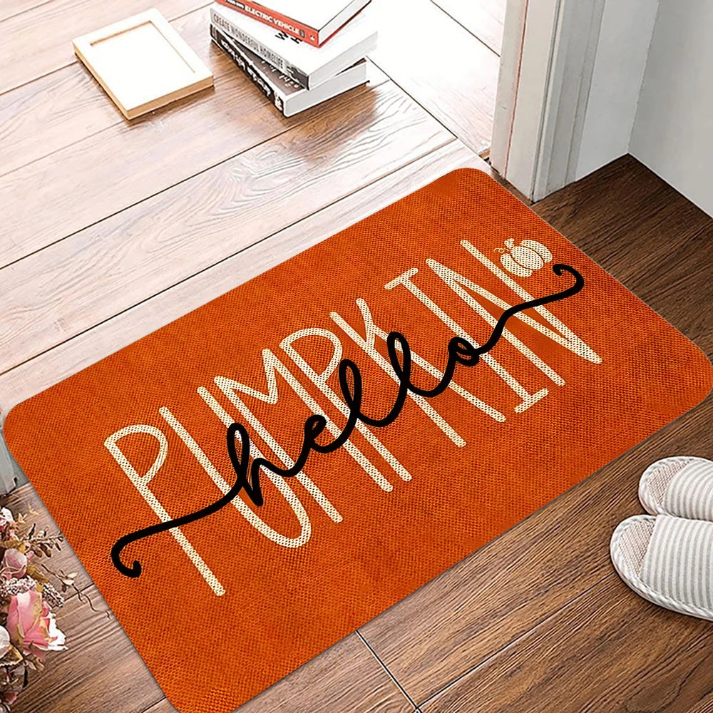 Happy Fall Yall Pumpkin Door Mat