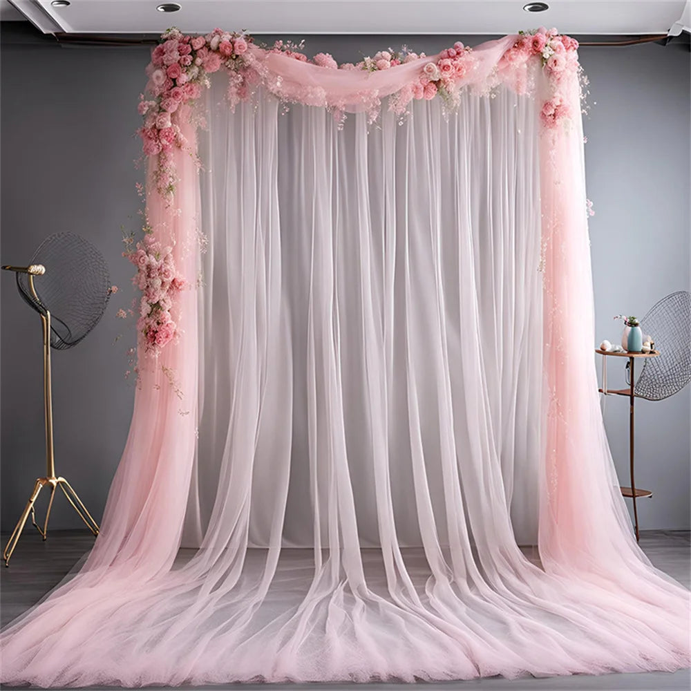 Wedding Tulle Backdrop Curtains