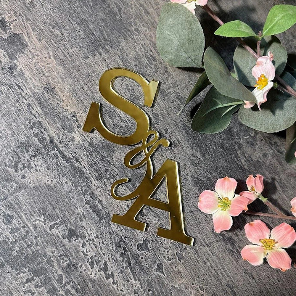 Personalized Name Laser Wedding Topper