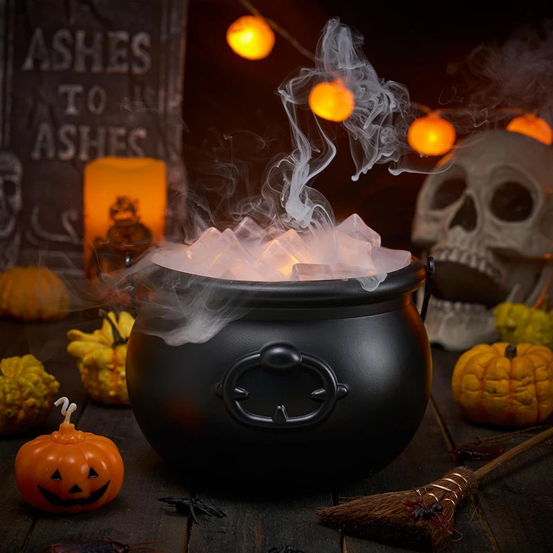 Witch Cauldron Candy Pot Storage Bucket For Halloween Party