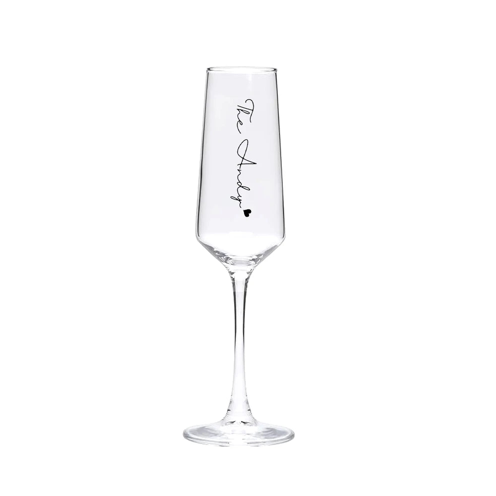 Custom Wedding Champagne Glasses