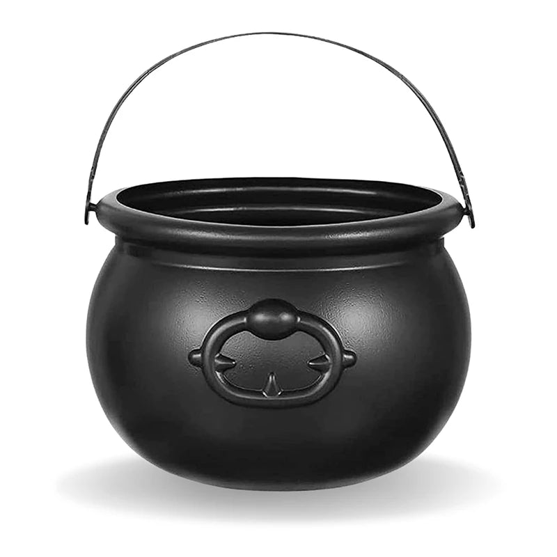 Witch Cauldron Candy Pot Storage Bucket For Halloween Party