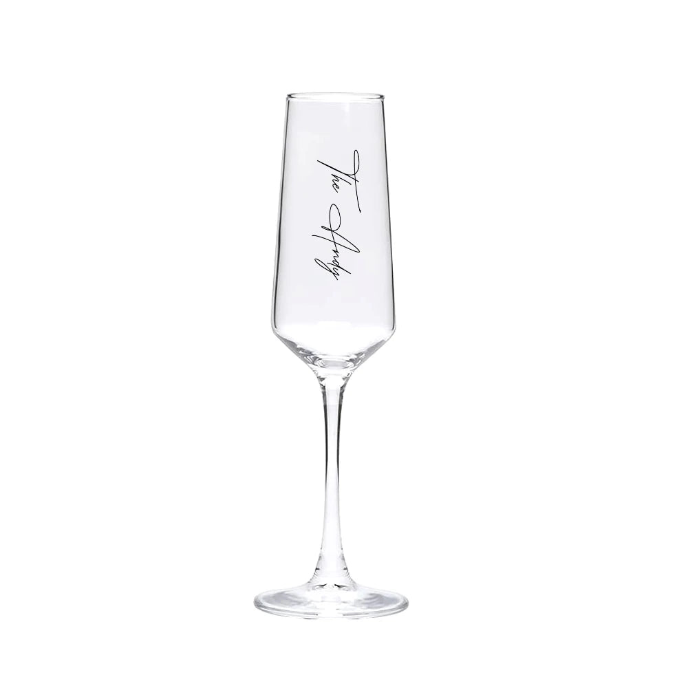 Custom Wedding Champagne Glasses