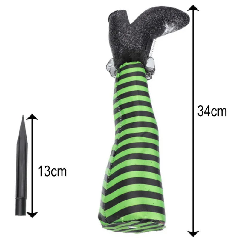Halloween Witch Legs Decor 2 Pack Upside Down Boot Stakes