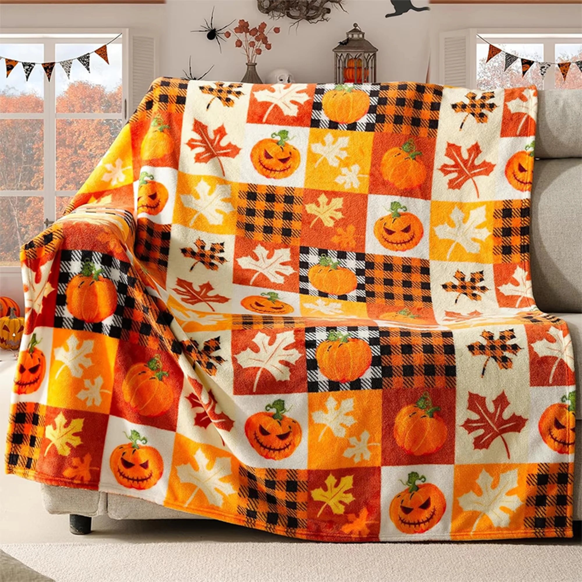 Halloween Thanksgiving Blanket