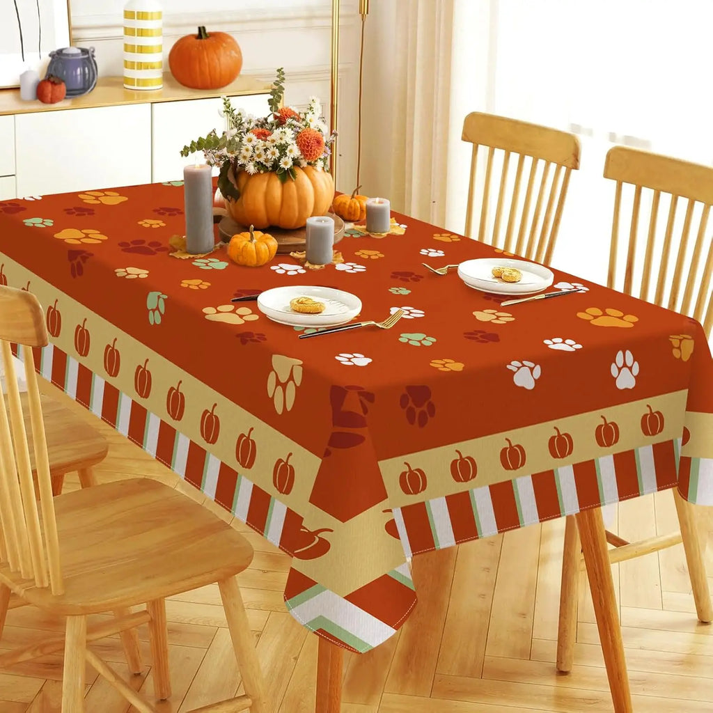 Fall Squirrel Rectangle Tablecloth Party Decor