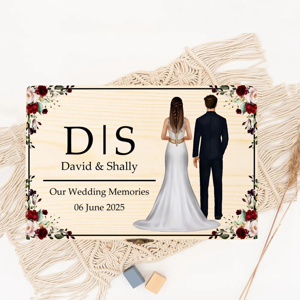 Personalized Wedding Memory Keepsake Box