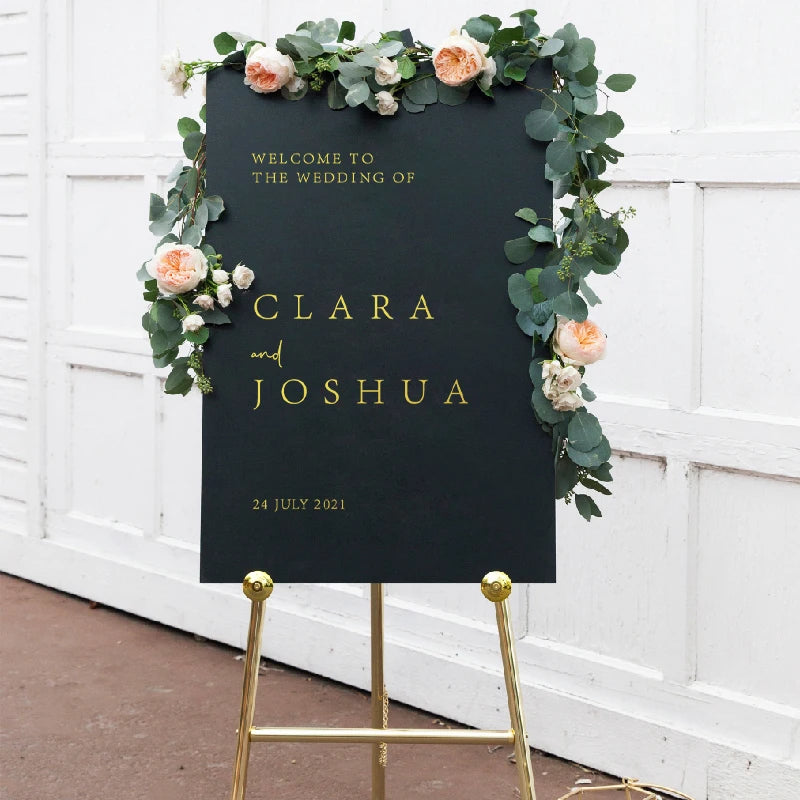 Modern Minimalist Wedding Welcome Sign