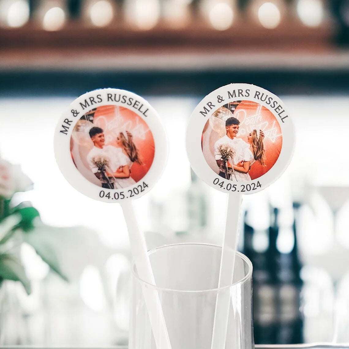 Custom Photo Drink Stirs