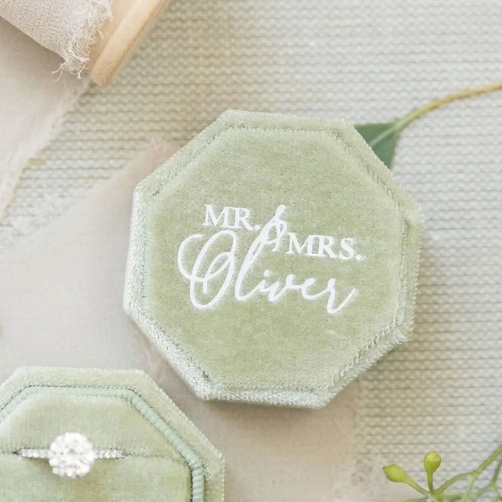 Custom Octagon Ring Box