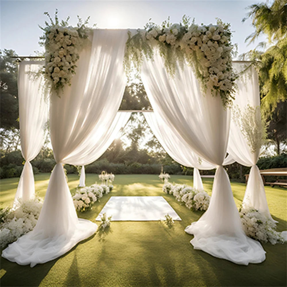 Wedding Tulle Backdrop Curtains