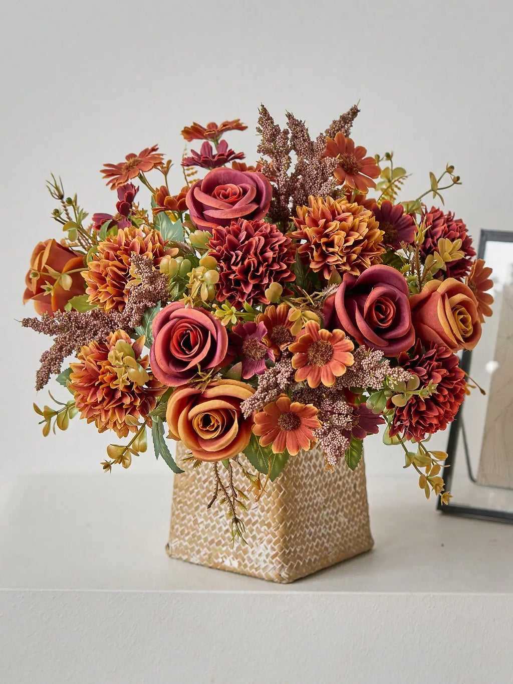 Artificial Flowers Fake Rose Bouquet