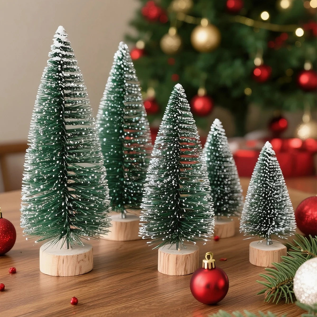 Artificial Mini Wooden Christmas Tree