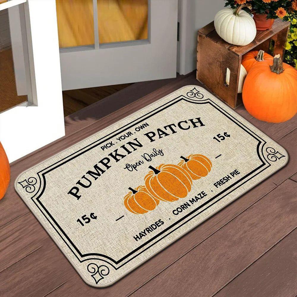 Halloween Autumn Door Mat