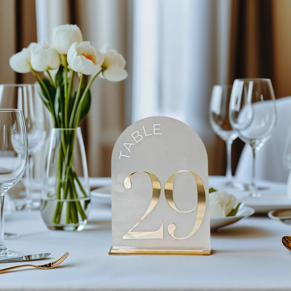 Arched Shape Table Numbers