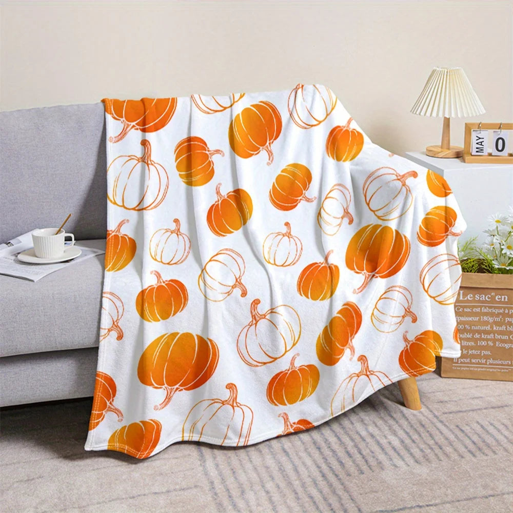 Fall Pumpkin Spice Throw Blanket