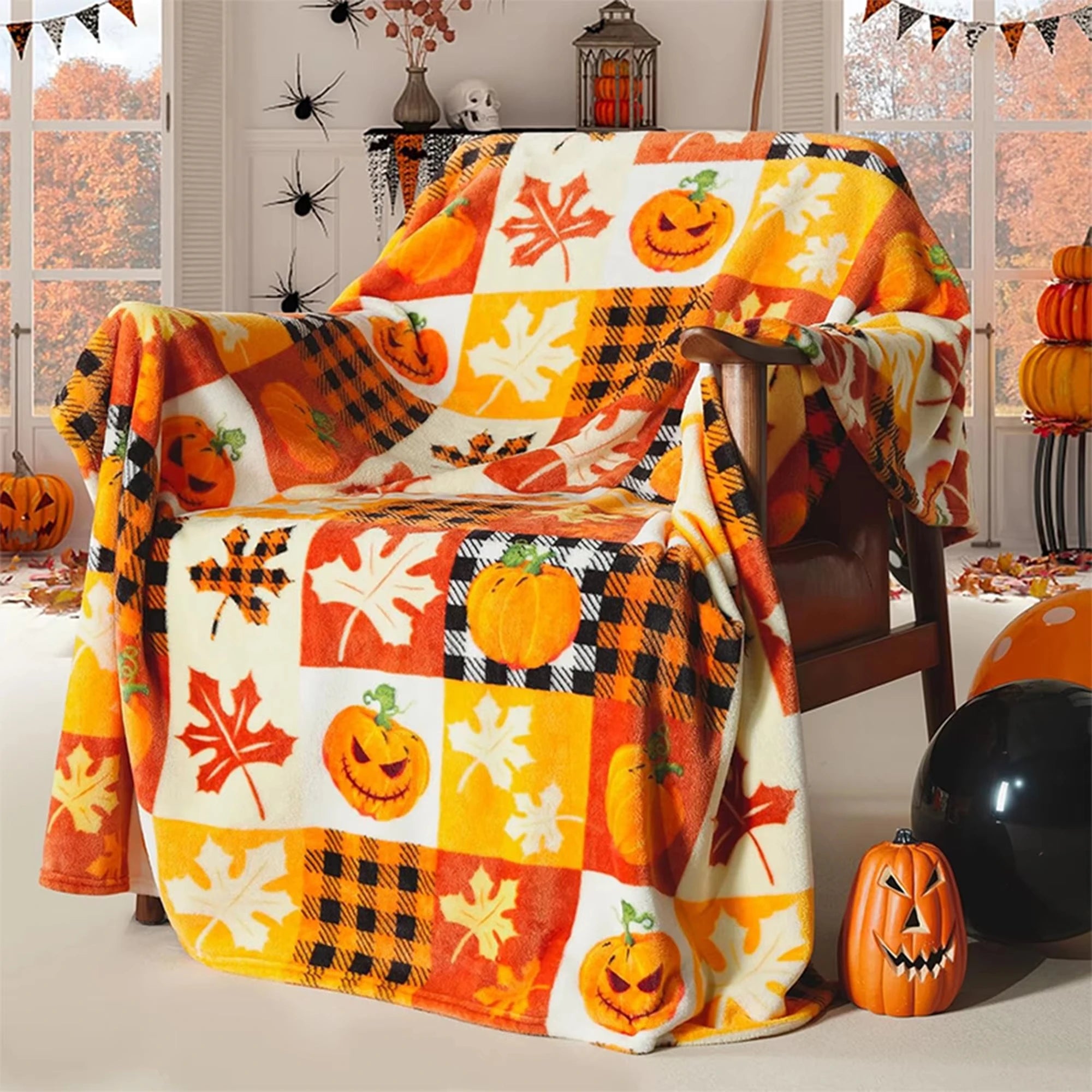 Halloween Thanksgiving Blanket