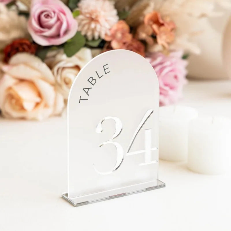 Arched Shape Table Numbers