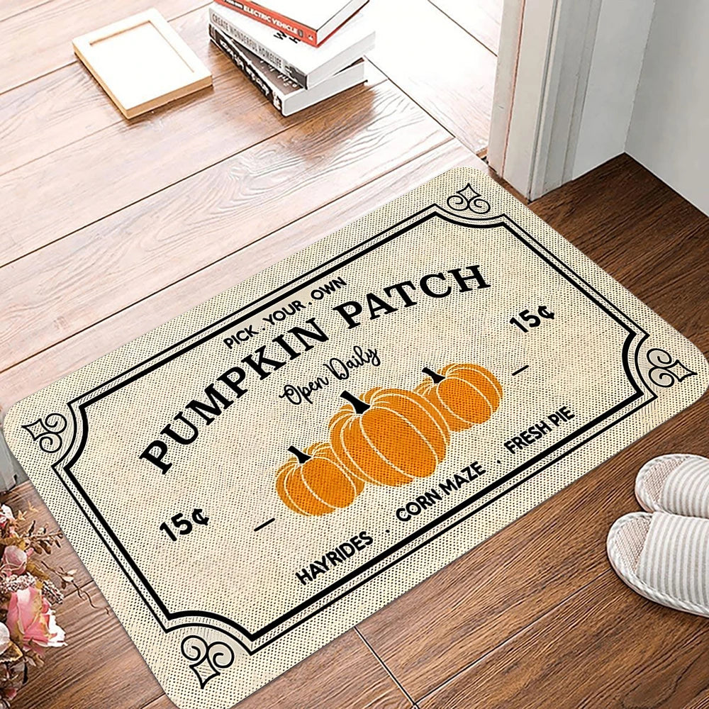 Happy Fall Yall Pumpkin Door Mat