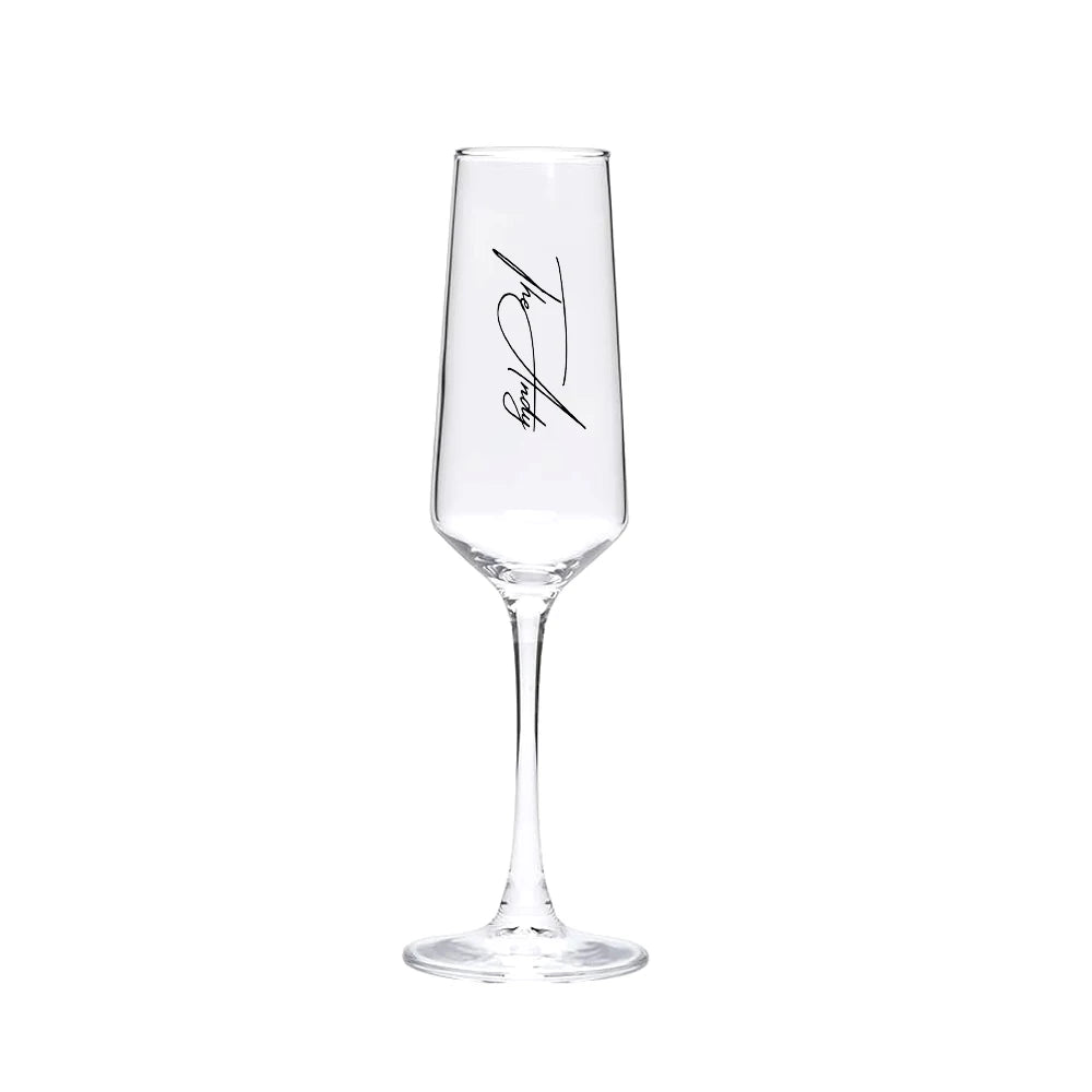 Custom Wedding Champagne Glasses