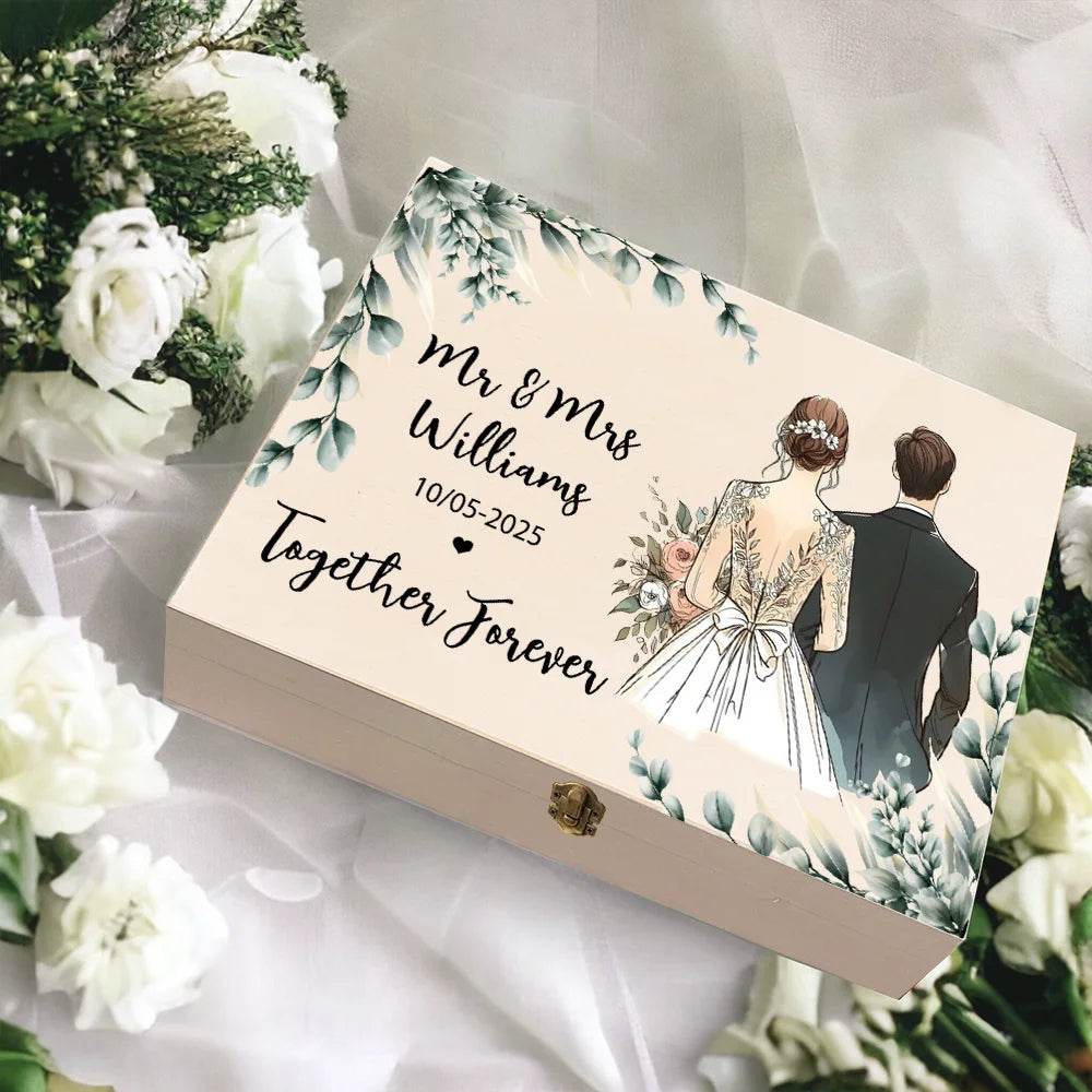 Personalized Wedding Memory Keepsake Box